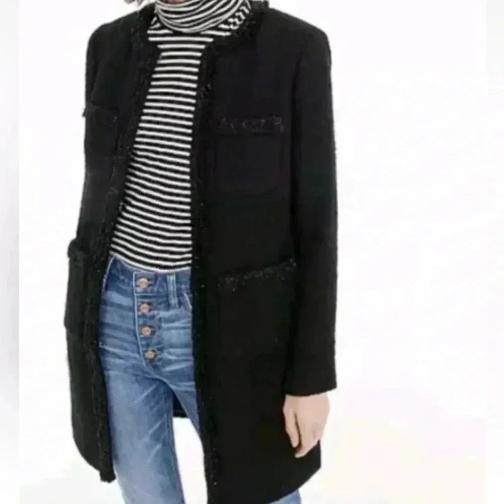 J.Crew Tweed Wool Blend Lady Coat 14